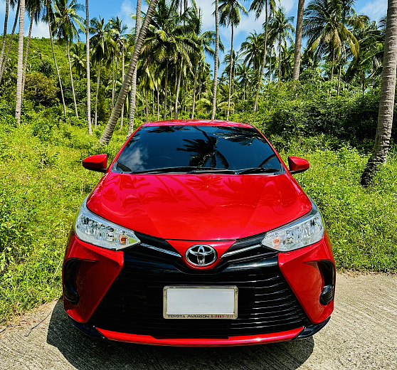Rental Toyota Yaris Ativ Red 2022 Koh Samui