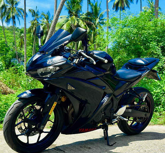 Rental Yamaha R3 Black Koh Samui