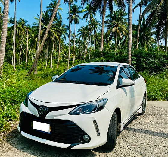 Арнеда Toyota Vios White 2022 на Самуи